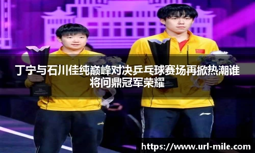 丁宁与石川佳纯巅峰对决乒乓球赛场再掀热潮谁将问鼎冠军荣耀